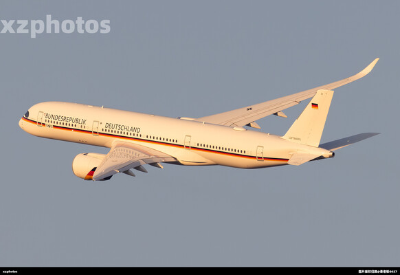 德国空军A359在虹桥黄金光打拐