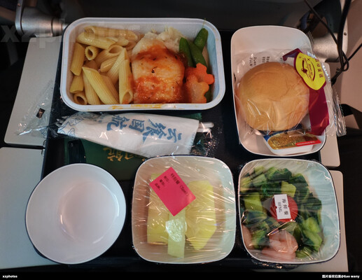 CA817 北京首都国际机场-华盛顿杜勒斯国际机场 经济舱餐食（海鲜餐）