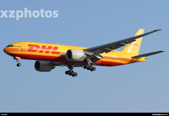 日落前的DHL B777-F