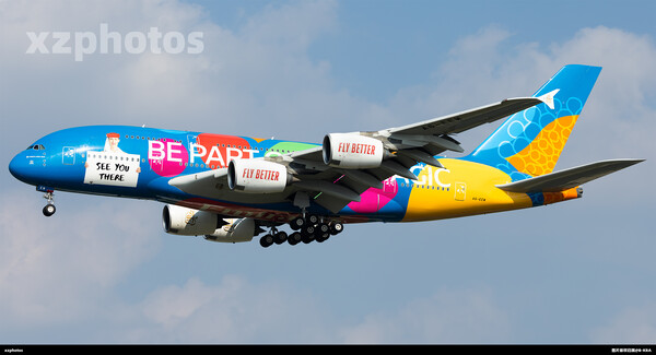 Emirates A6-EEW Airbus A380-861 Destination Dubai Livery
