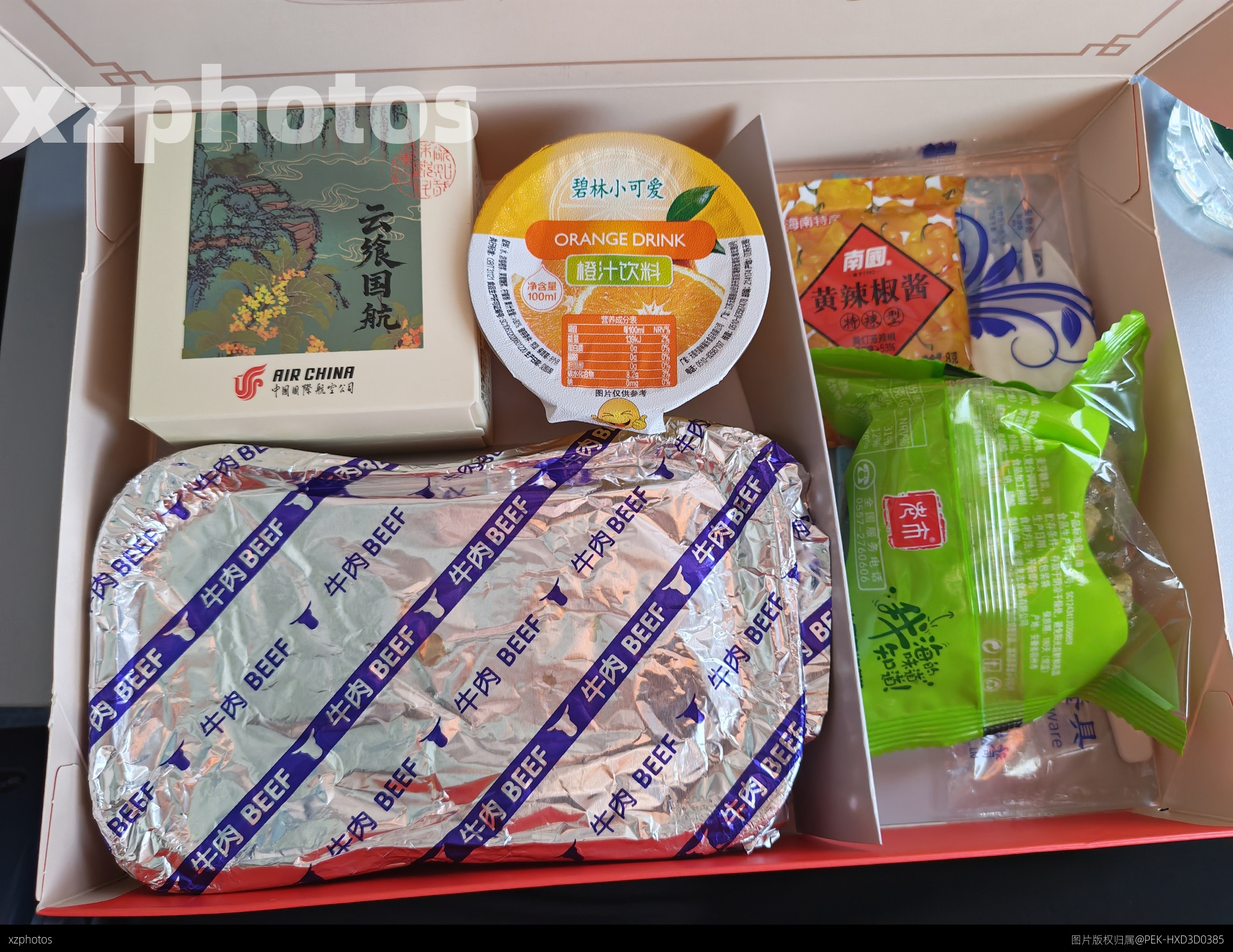 国航中秋餐食
