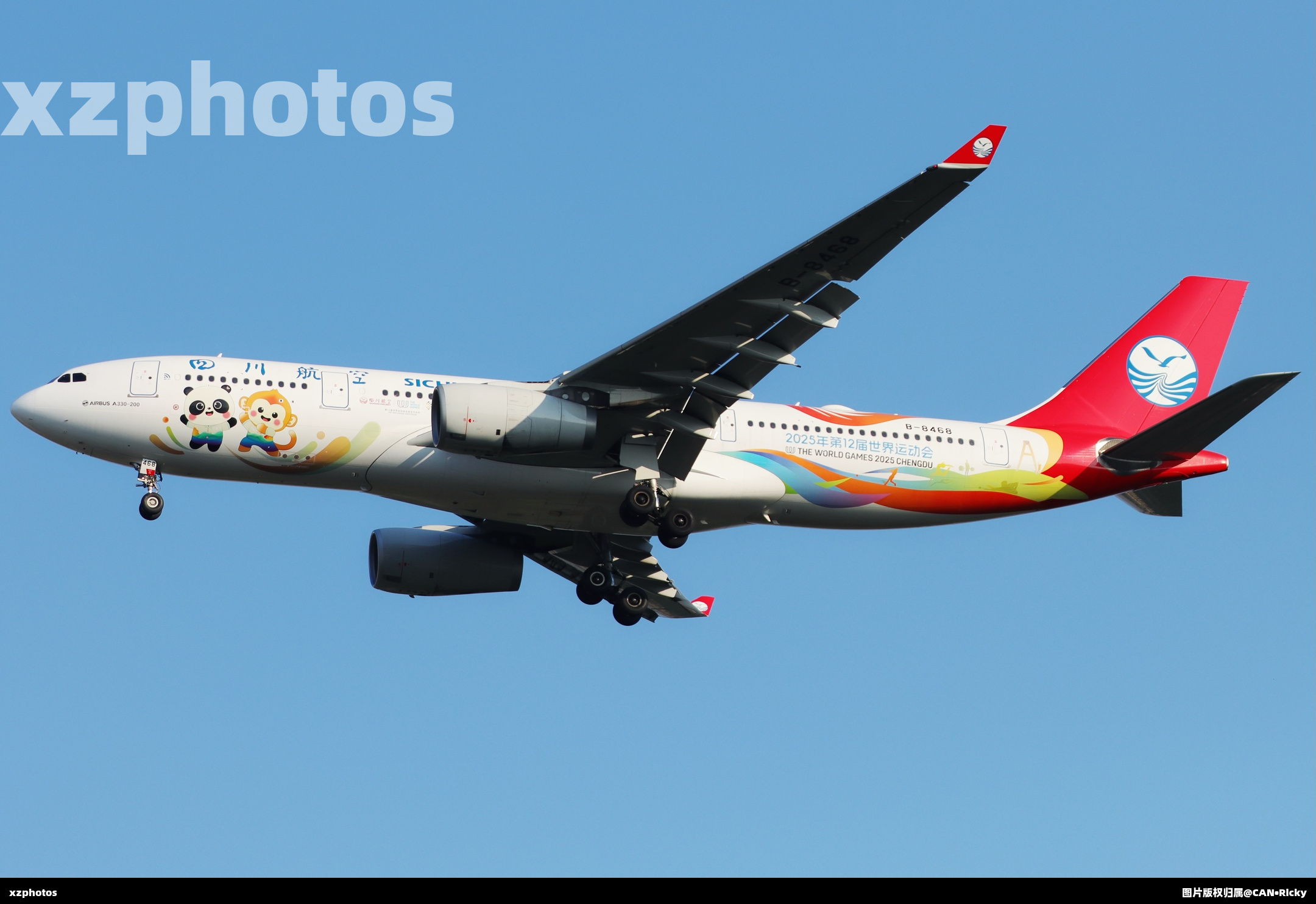 四川航空2025第12届世界运动会彩绘