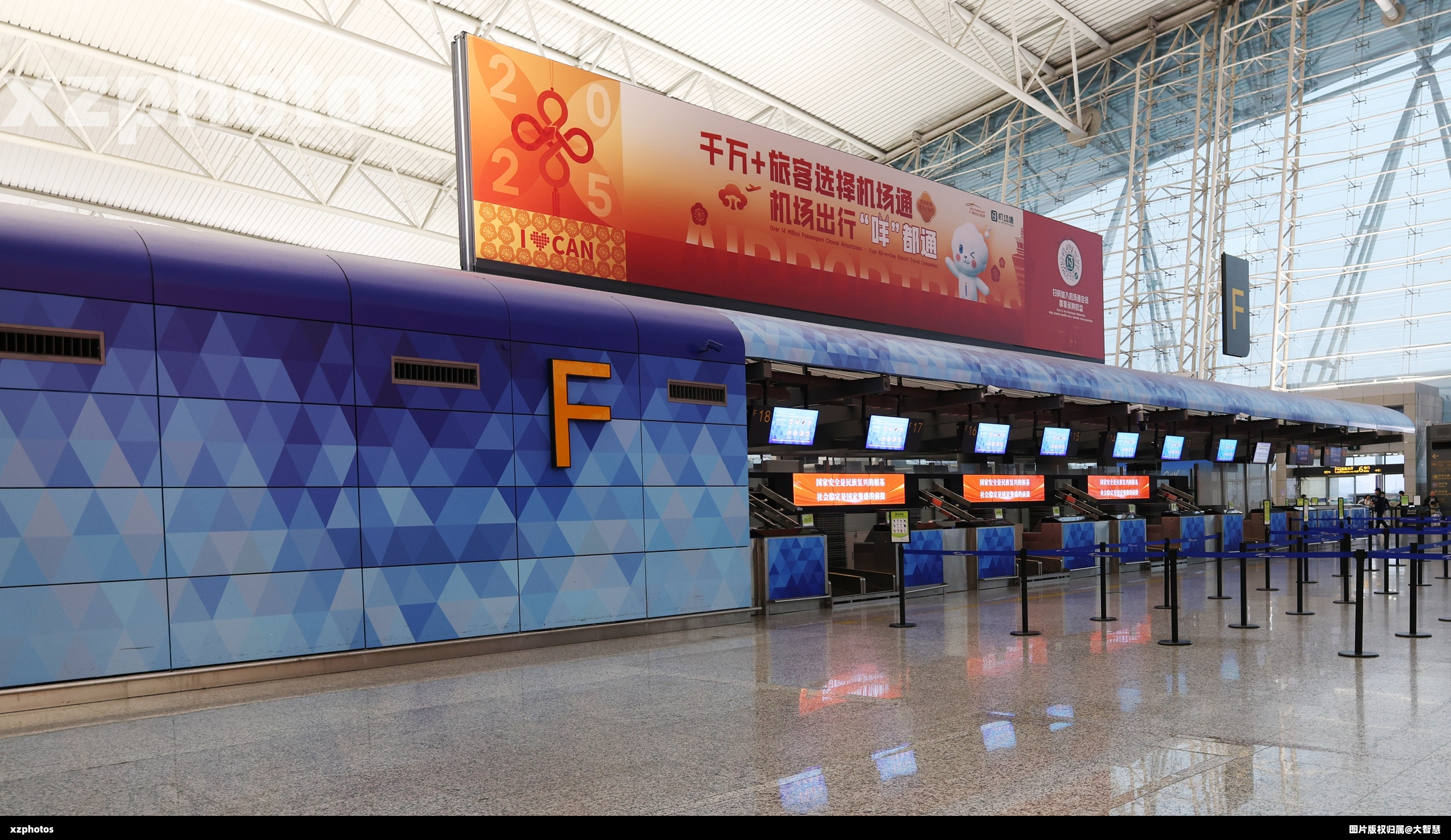 广州白云机场T1航站楼 值机柜台F