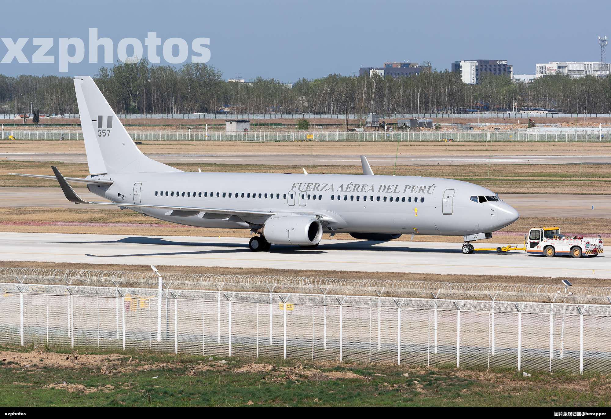 幸福航空前波音737-800客机B-208V正式加入秘鲁空军