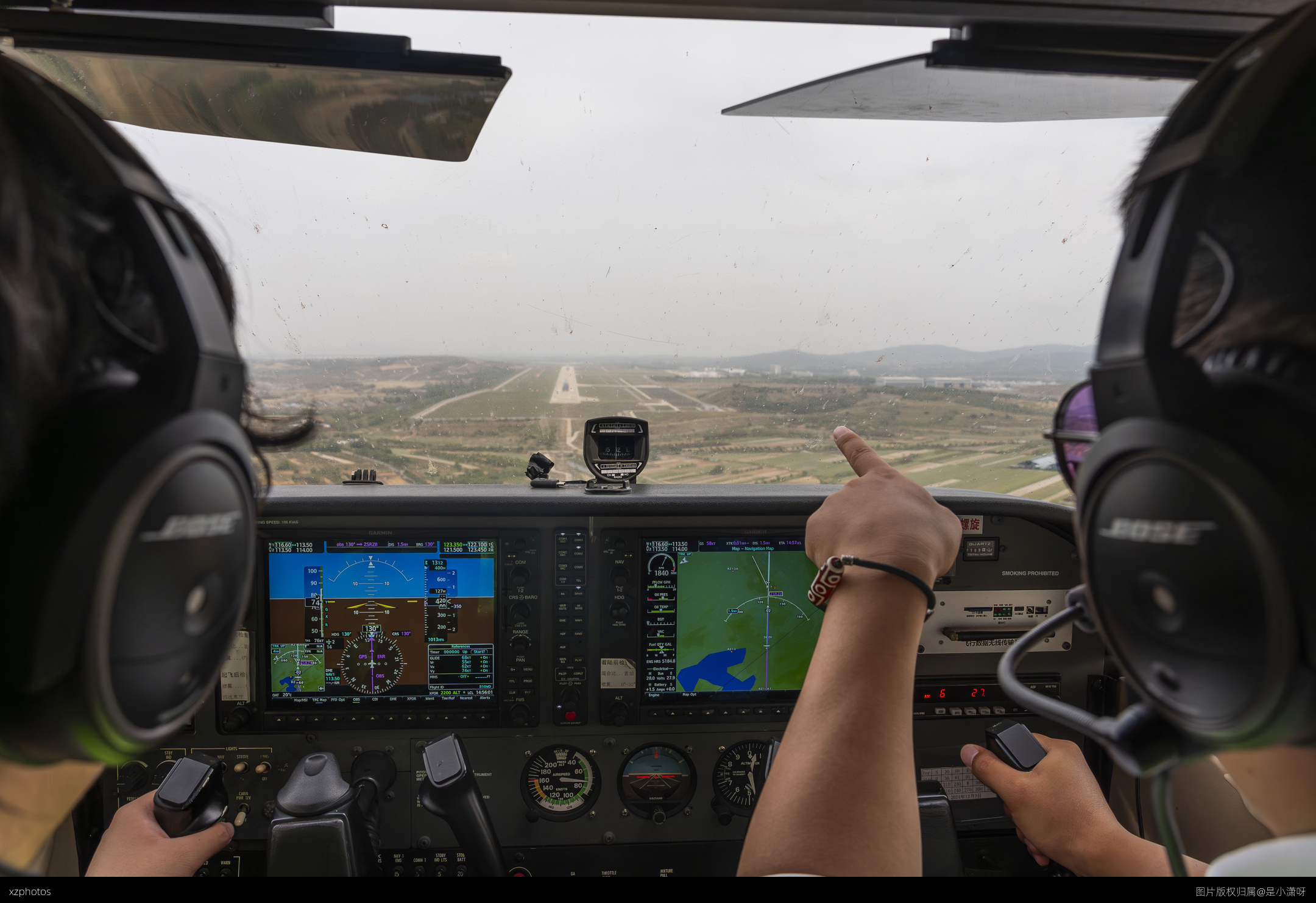Approaching Runway 13.