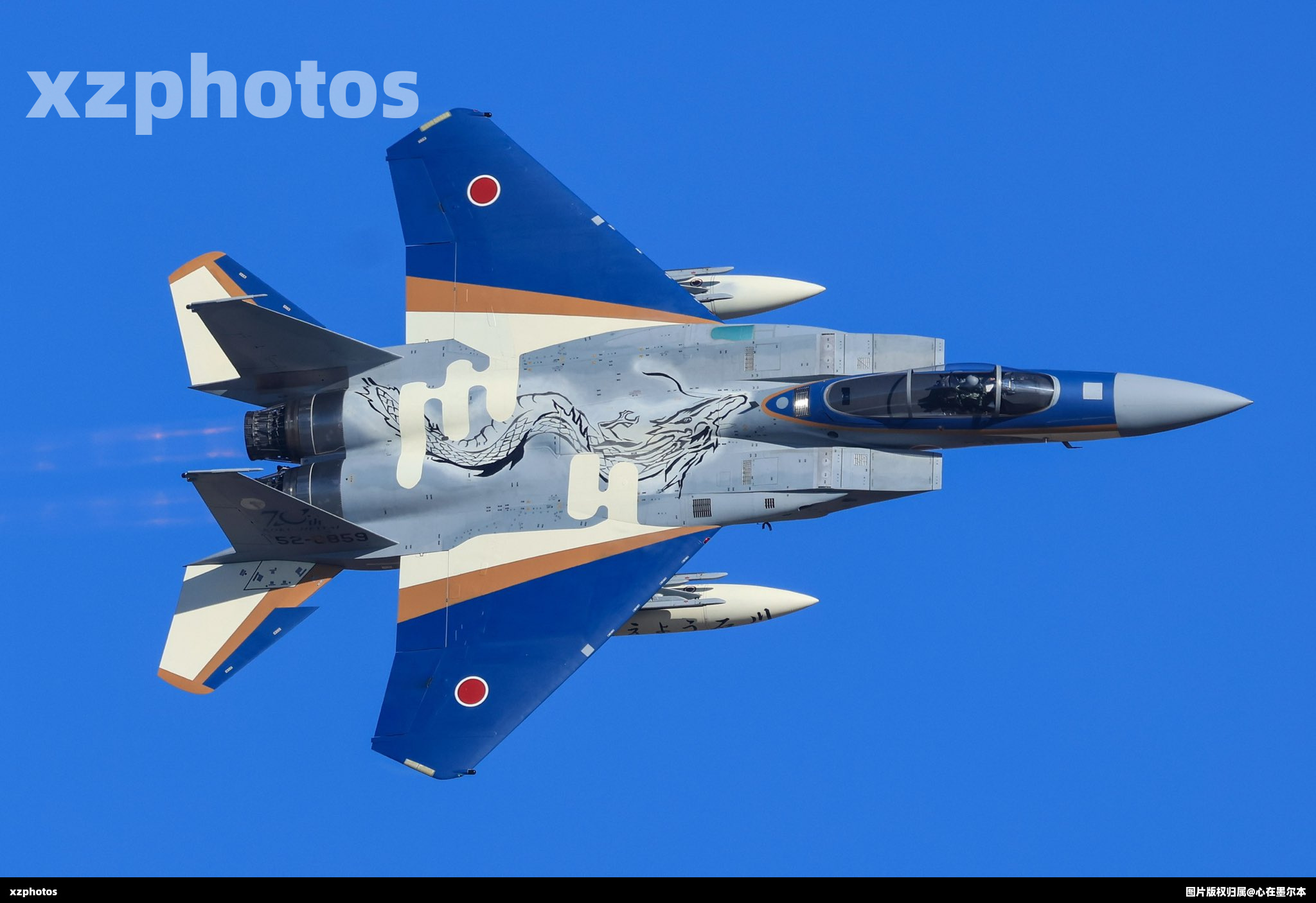日本航空自卫队70周年纪念特别涂装（青龙纹主题）
